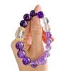 Natural Amethyst White Crystal Design Bracelet Bracelet.