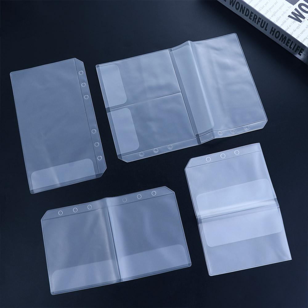 Storage Stickers Storage Binder Pockets Binder Folders Document Filing Bags PVC Notebook Pouch Bags