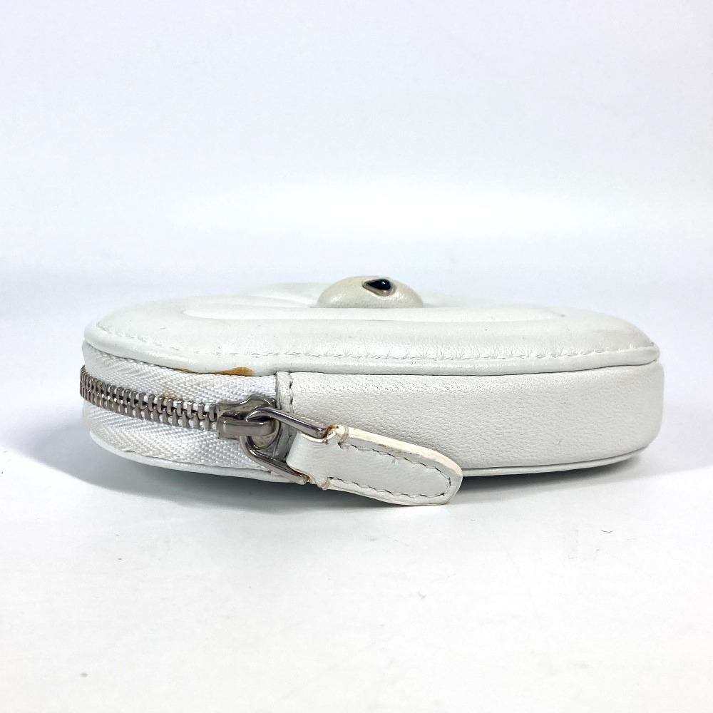 BVLGARI AMBUSH collaboration heart Coin Compartment Wallet coin purse White