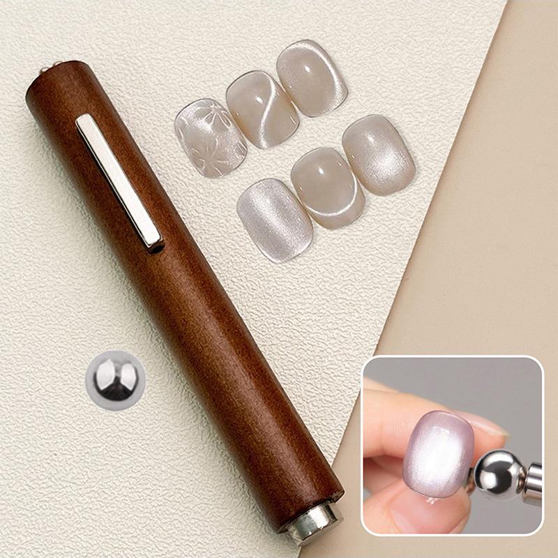 3-in-1 Multifunctional Cat Eye Nail Magnet Stick With Magnetic Beads Strong Gel Polish Manicure Salon Nail Art Tool