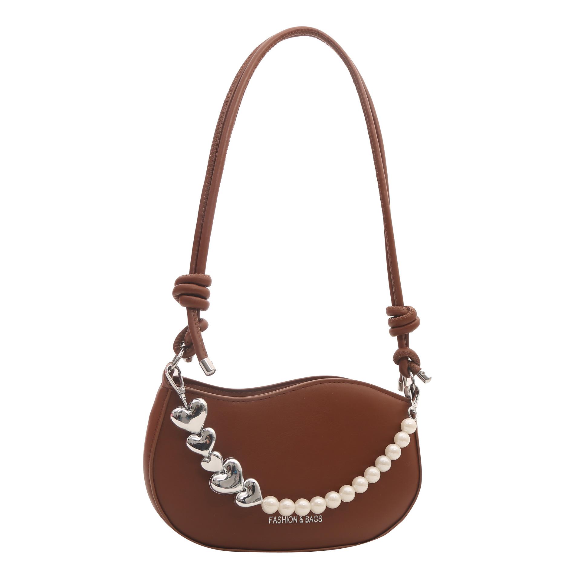 Новая китайская бисерная сумочка женская 2025 новая универсальная трендовая нишевая дизайнерская сумка-мессенджер на цепочке сумка-ведро