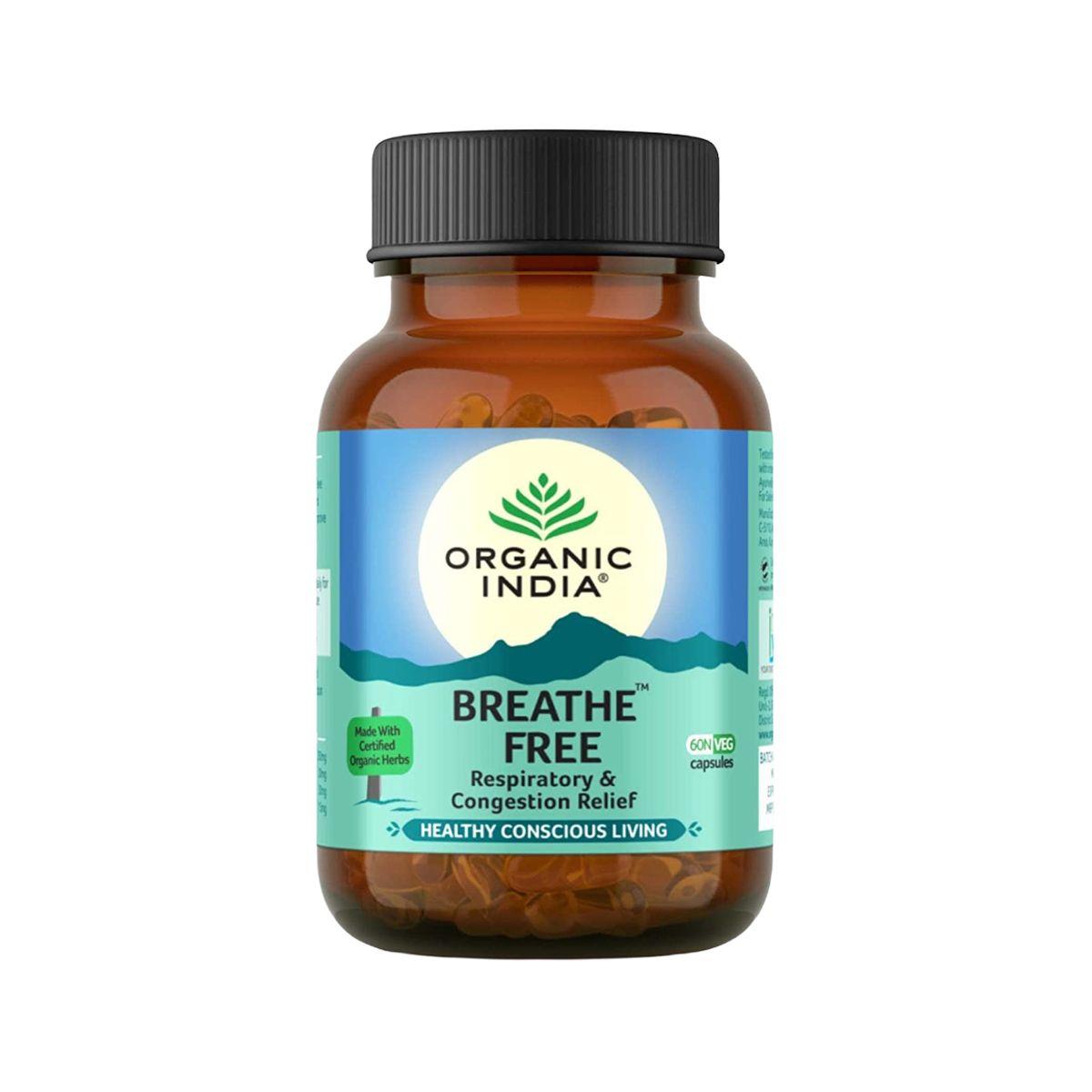 

Бріф Фрі (60 кап, 325 мг), Breathe Free, Organic India