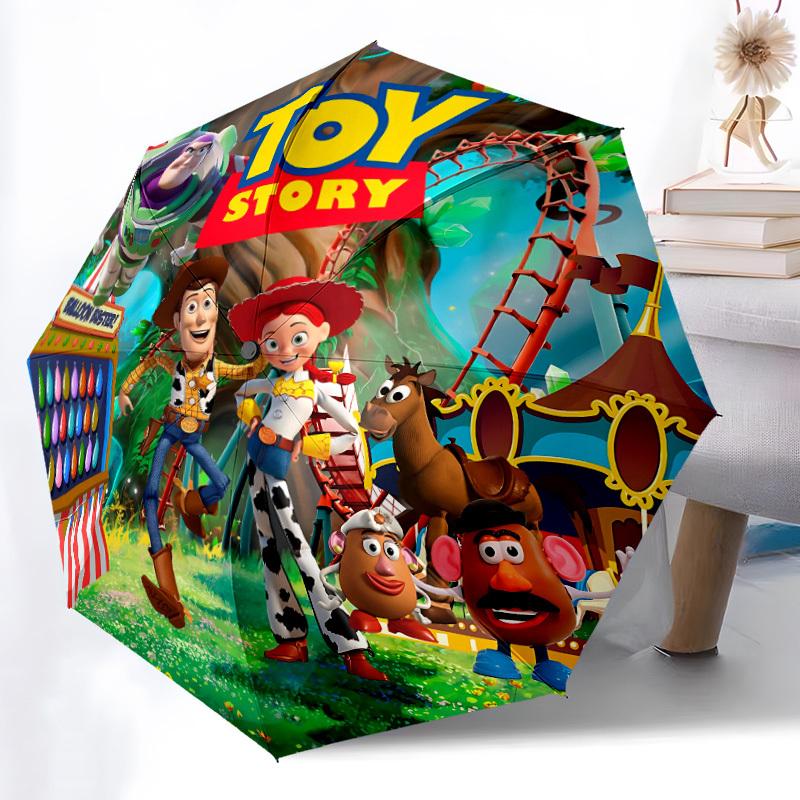 1pc Toy Story Automatic Folding Umbrella, 8-Rib Portable & Foldable Design, All-Season Use, Highqualityy0722107