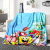 1Pc Spongebob Friends Adventure Blanket Soft Throw Blanket For Home Bedroom Bed Sofa Travel Office Solid Christmas Blanket