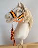 Hobby Horse Rope Lead - Neon Orange/Black