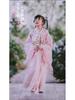 Hanfu Girls' Cherry Blossom Ruqun Dress - Long Sleeve Ancient Chinese Style for Spring & Autumn