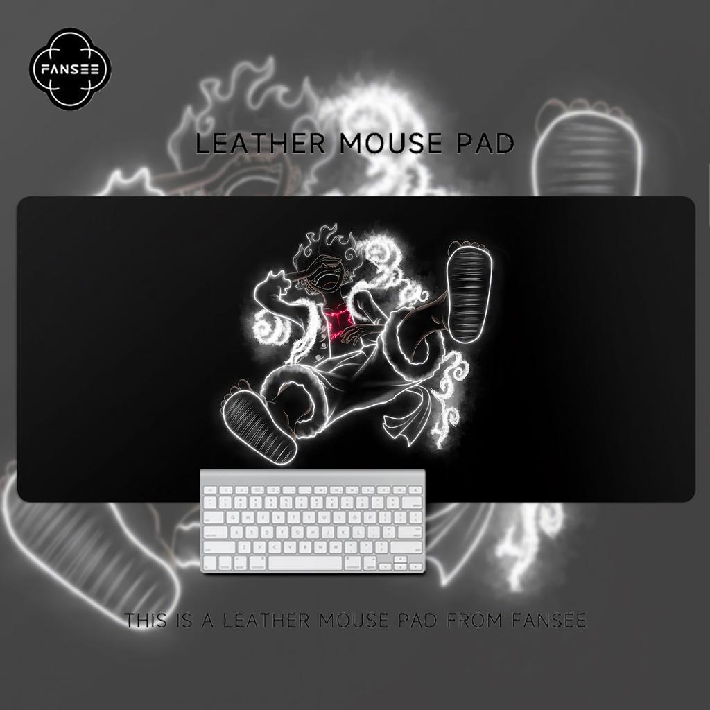 Premium Oversized Cartoon Animation Computer Desk Non-slip and Dirt-resistant Pad ONE PIECE Luffy Roronoa Zoro Leather Mouse Pad