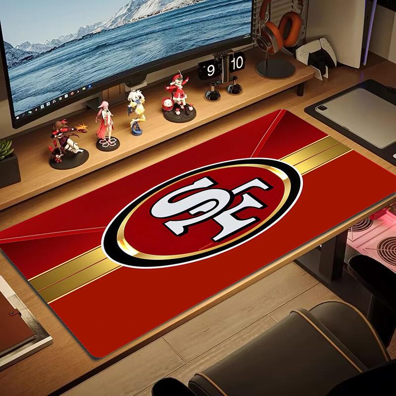 San Francisco 49ers2 Print  Cushion Non-slip Laptop Tablet Big Mousepad XXL Mat Mini PC Playmat With Lock edge