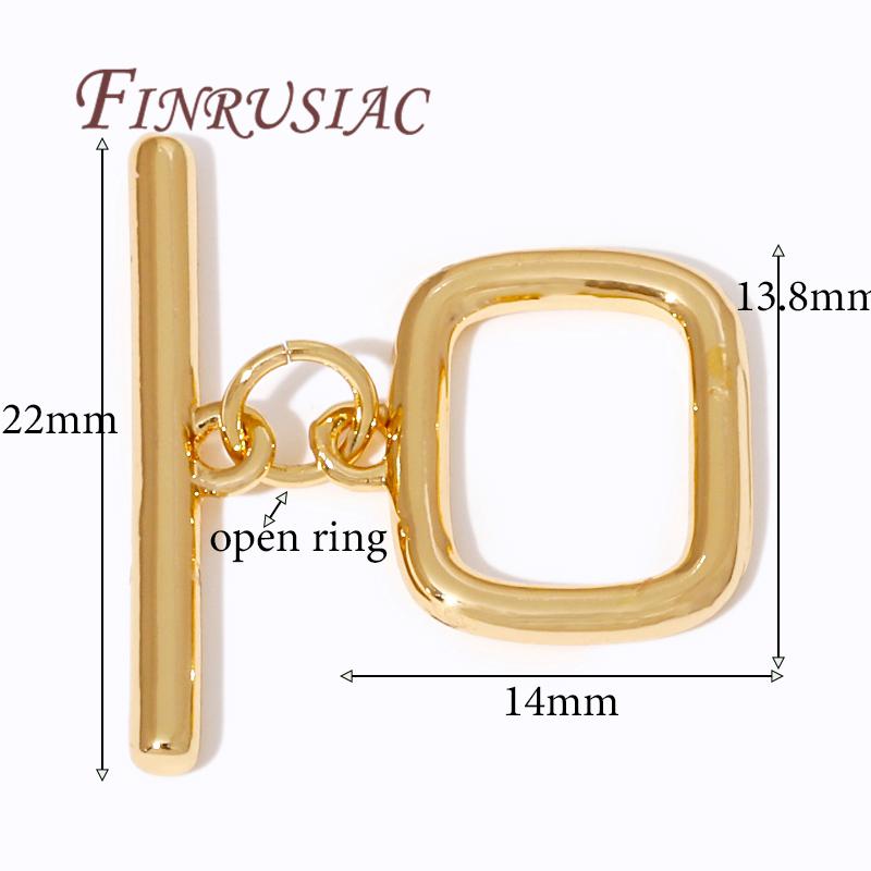 18k Gold Plated Toggle Clasp For Jewelry,OT Clasps For Bracelets Accessories DIY Jewelry Making Necklaces Connectors Findings