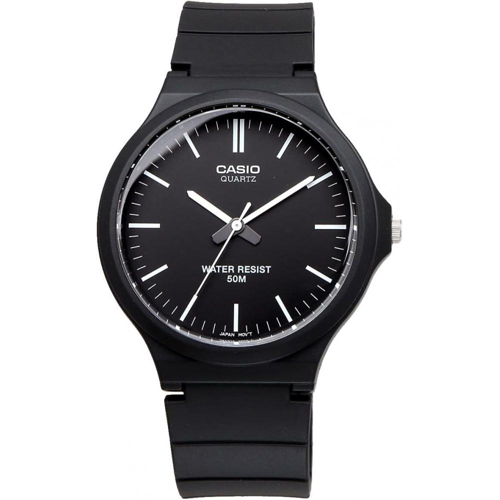 CaSio Men S Analog Quartz Watch Black Mw 240 1ev