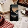Black Mountain INS Design Phone Case Soft black For Samsung S25,S24,S21,S22,S23,S30,Ultra,S20,Plus,Fe,Lite