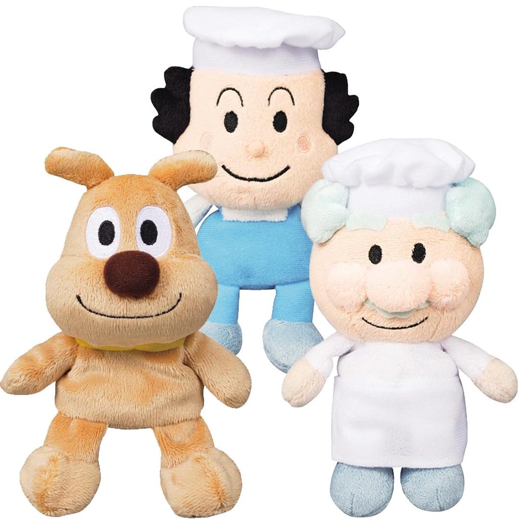 No-brand Sega Toys Anpanman Purichi Beans S Plus Plush Toy Set of 3 Meiken Cheese Batako Uncle Jam Factory Friends