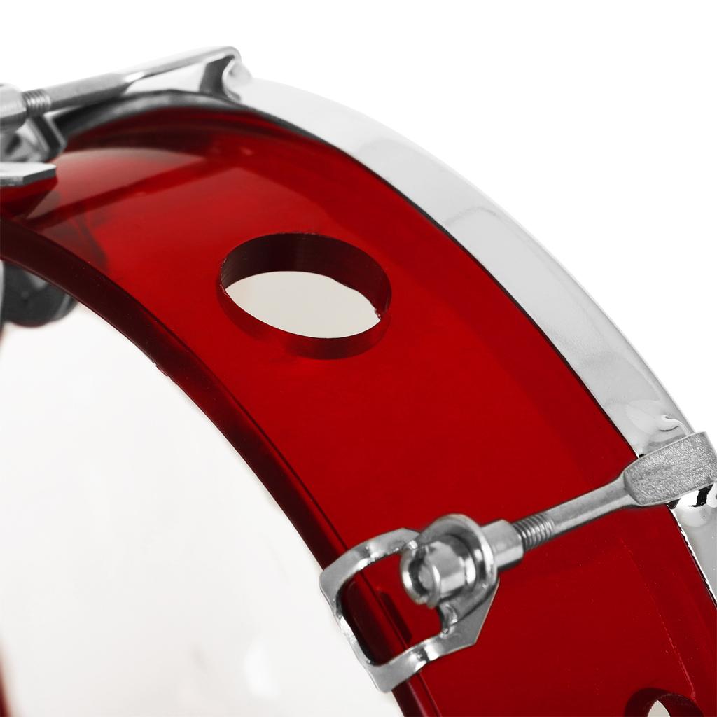 8 Inch Tambourine Hand Drum Handbell Drum Self-Tuning Double Row Tambourine Educational Enlightenment Percussion Instrument