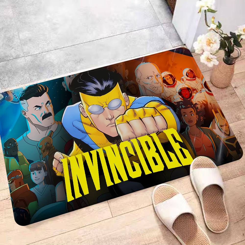 Cartoon Invincible Door Mat Nordic Style Bedroom Living Room Doormat Home Balcony Anti-Slip Alfombra