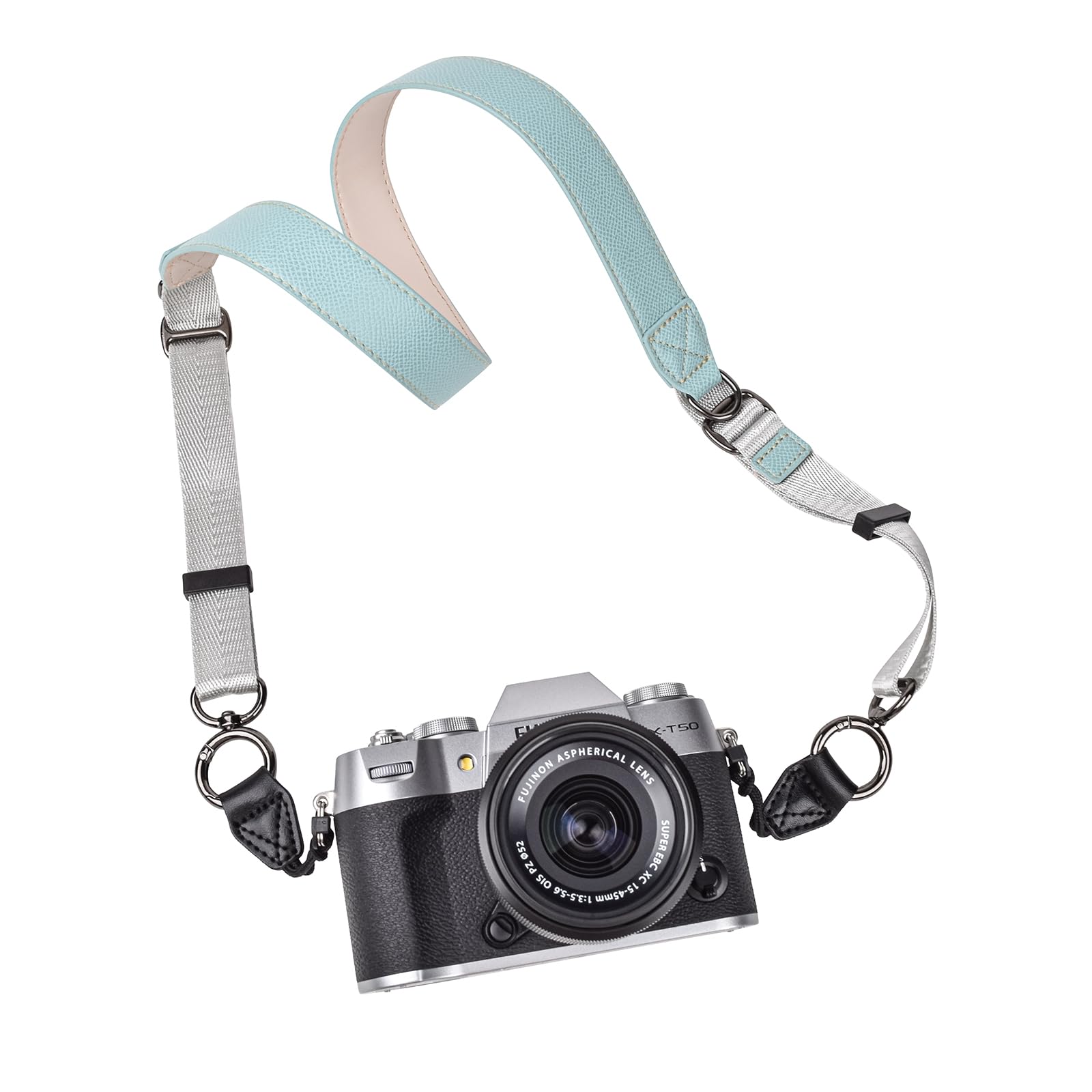 

VOVMOEYA Camera Camera Neck Strap with Triangle Ring for and Compatible with Fuji Compact and Mirrorless Total Crossbody or Neck Strap with Drop PU