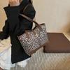 Autumn and winter texture leopard print large capacity fashion 2025 new shopping commute high sense shoulder bag tote bag