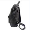 Lederrucksack Damen Schwarz First Layer Rindsleder Damenrucksack Trendy Fashion Vielseitige Weiche Leder Damentasche