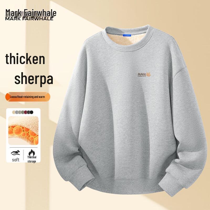 

Mark Fairwhale Men s Lamb Fleece Lined Pullover Sweatshirt M