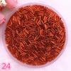 New 2*6.5mm 400pcs/lot Czech Cylindrical Glass Bugle Beads European Seed Long Tube Two Hole Loose Beads for Jewelry Making