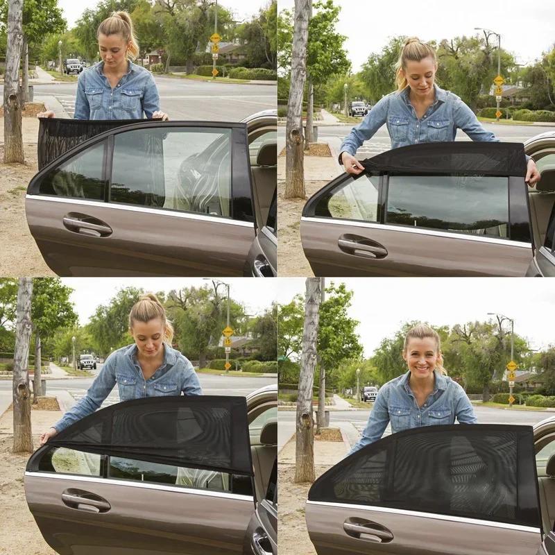 Universal Car Sunshade UV Protection Side & Rear Window Visor Shield Anti-Glare Heat Reduction Auto Styling Curtain