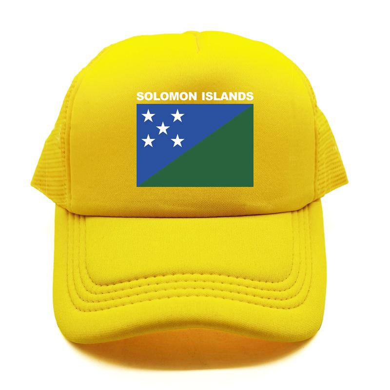 Șapcă de camioner din Insulele Solomon Pălărie de vară unisex cu drapel de țară rece Șepci de baseball Șepci de plasă unisex în aer liber