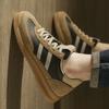 Fashion Men's Spring Autumn Casual Leather Shoes Mens Vulcanized Shoes Classic Non-Slip Walking Trainers Mens Fashion Sneakers Male Soft
