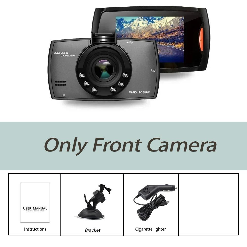 

Скрытый автомобильный видеорегистратор с разрешением Full HD 1080P и углом обзора 140 градусов, циклическая запись, широкоугольная видеокамера ночного видения NONE