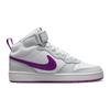 Neuer Nike Court Borough Mid 2 GS 'Pure Platinum Vivid Purple' CD7782-009