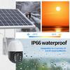 Cámara de seguridad solar PTZ WiFi inalámbrica visión nocturna a color vigilancia inteligente exterior