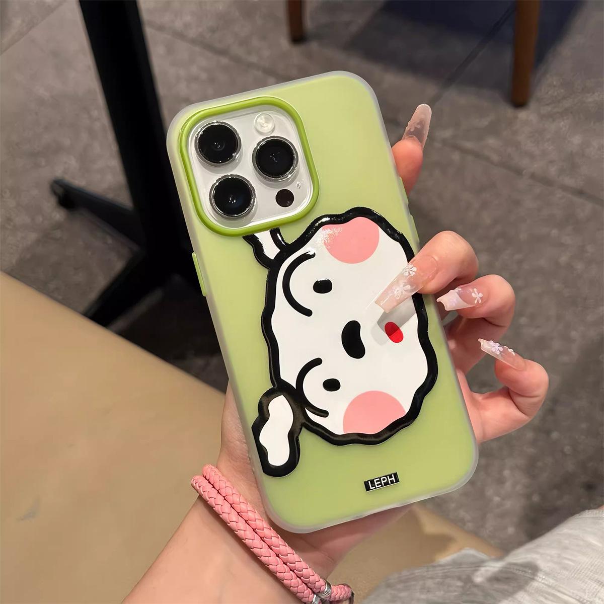 

Новый чехол-желе 2-в-1 для iPhone Защитный чехол Силиконовый для iPhone Защитный чехол Симпатичный мультяшный стиль девочки For iPhone 11