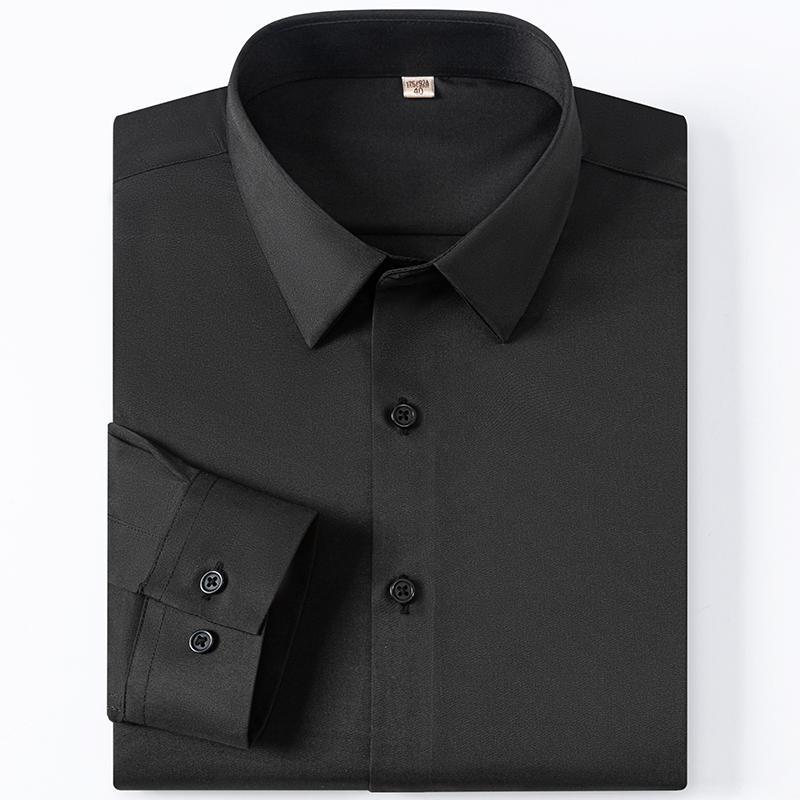 Men's High-End Stretch Non-Ironing Seamless Shirt Long Sleeve Spring and Autumn Youth Business Casual Shirt