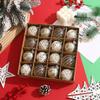 16pcs 6cm Christmas Hanging Balls Set Foam Xmas Tree Ornaments Christmas Balls Pendant  Party Favors