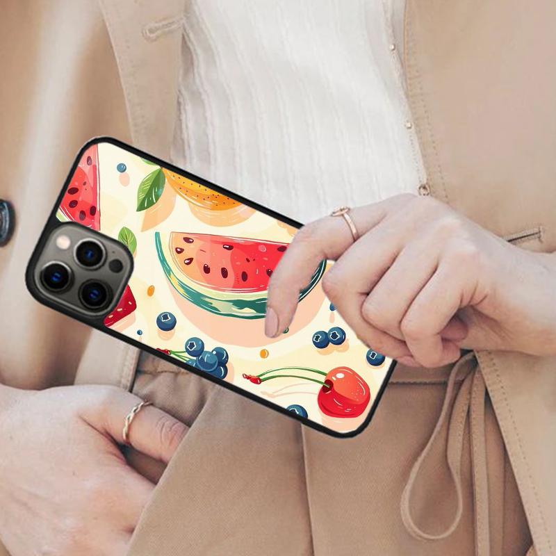 

Summer Cartoon Watermelon Magnetic Phone Case For APPLE iPhone 17 Air 16 14 13 12 Pro Max 15 Plus Wireless Charge MagSafe Cover iPhone 14