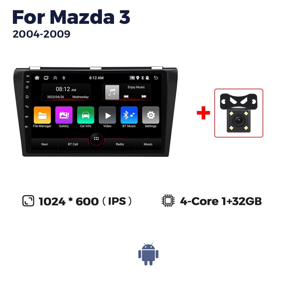 Navifly 2Din Car Radio Android Auto Carplay For Mazda 3 2004-2009 Multimedia Player Autoradio GPS Navigation BT Stereo Head Unit