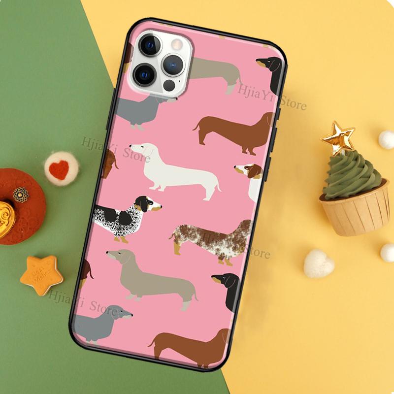 Dachshund Teckel Dackel Dog Silicone Case For iPhone 13 12 Mini 11 14 Pro Max 7 8 Plus X XS Max XR 5S SE 2020 Back Cover
