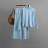 Fashion Wind Fashion Casual Knitting Sweater Pants Suit Knitted Sweater and Pants Set