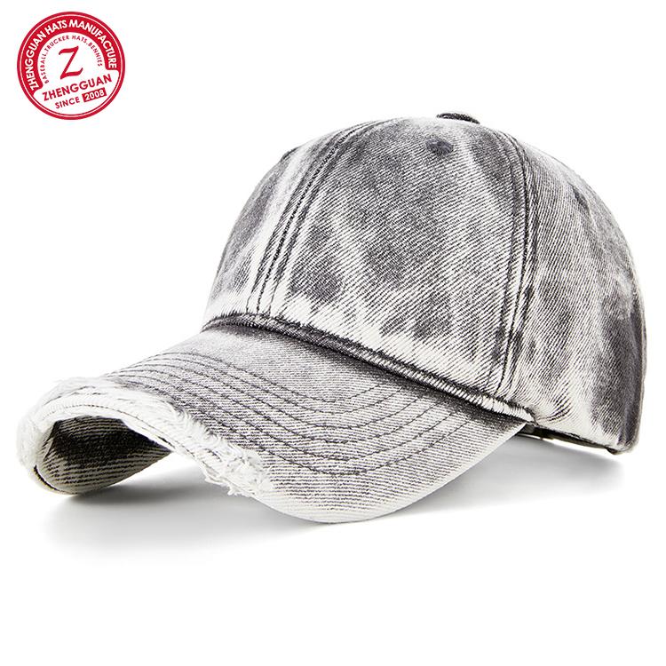 New Vintage Old Cowboy Baseball Cap Spring Summer Trend Hat With Broken Brim Personality Fashion Cap