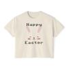 Happy Easter Boxy Tee, Wo's Graphic Children's Children's T  Children's T-shirt, Faith Spring Fashion