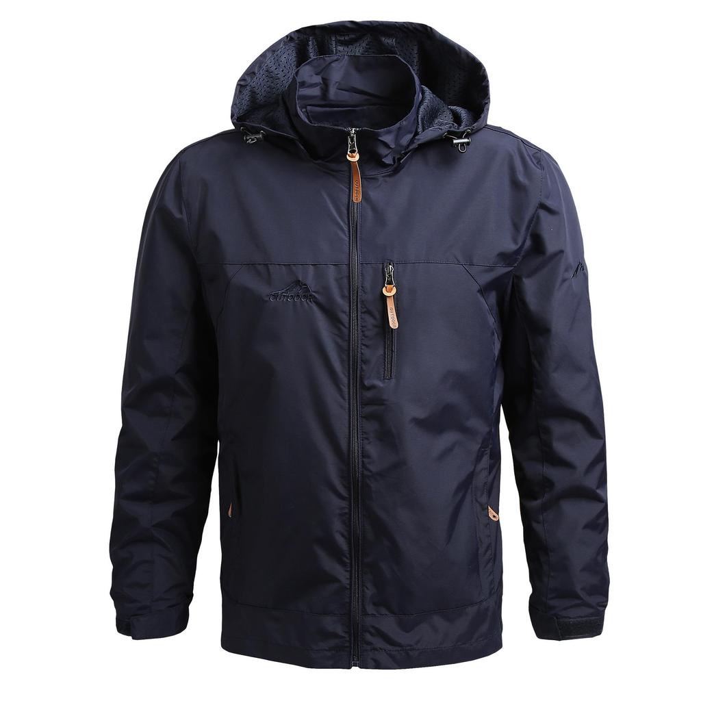 Spring and Autumn Jacket Men's, Trendy Mountaineering Jacket Windbreaker Outdoor Sports Jacket Men's