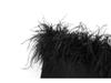 Autumn European & American Style Feather Bustier Slim One-Shoulder Camisole