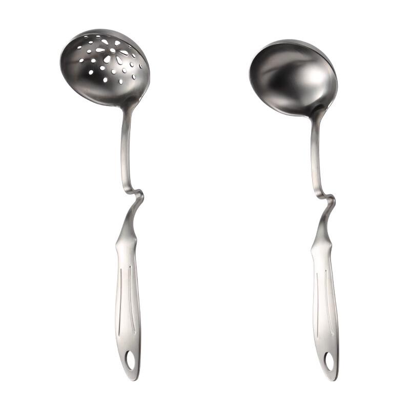 ZISIZ Stainless Steel Hotpot Slotted Spoon 3-Pack