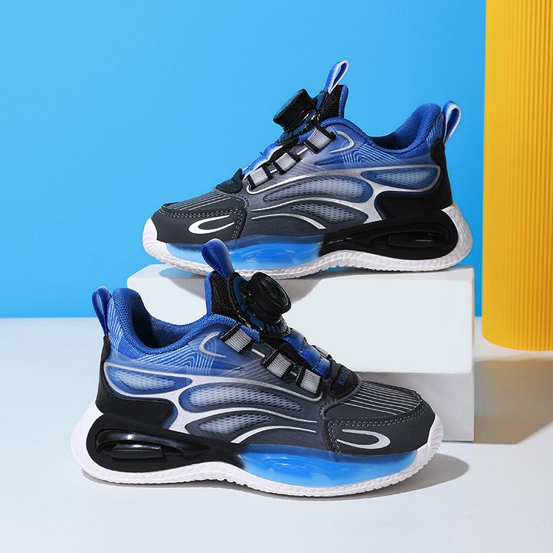 

Boys shoes leather surface children s sports shoes spring mesh breathable middle and older children s basketball shoes boys running training shoes 40 insole length about 25.5cm