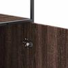 Highboard in Brown Oak Look 35.5 x 35 x 139 cm Engineered Wood & Metal