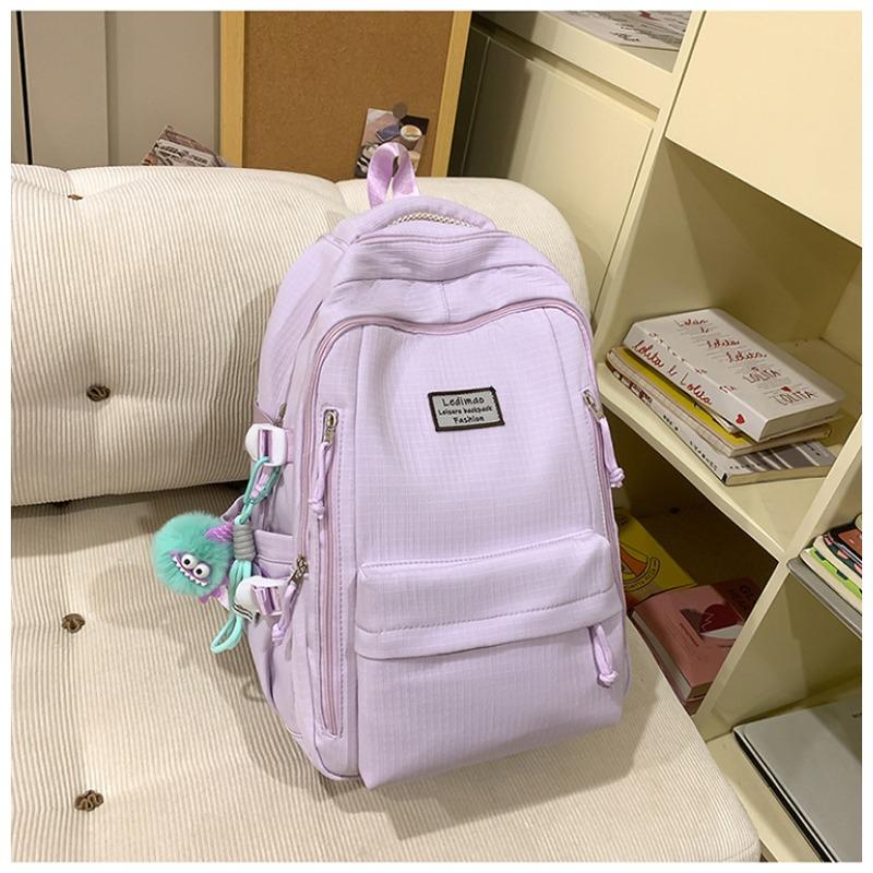 School Bag New High Value Fresh Sweet Candy Color Backpack Junior High School Students Lightweight Travel Backpack