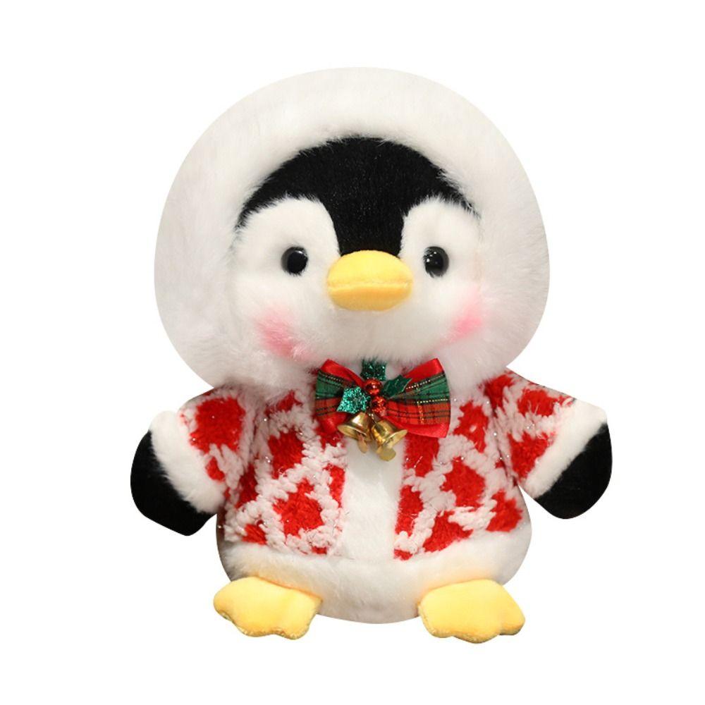 Fluffy Christmas Penguin Plush Toy PP Cotton Penguin Plush Doll  Decorate Present