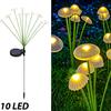 4/2pcs Solar Lights Outdoor LED Mushroom Lawn Lights Waterproof Party Yard Patio Pathway Jellyfish Lamp for Garden Decoration