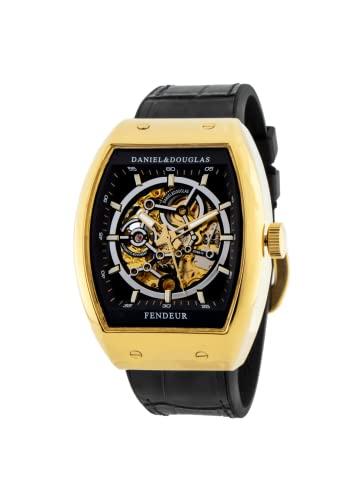 

DANIEL & DOUGLAS DD8810 Men s Automatic Skeleton Watch (Gold and Black)