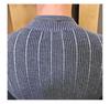 2026 Men's Striped Slim-Fit Knitwear: Autumn/Winter Long-Sleeved Half-High Neck Base Layer