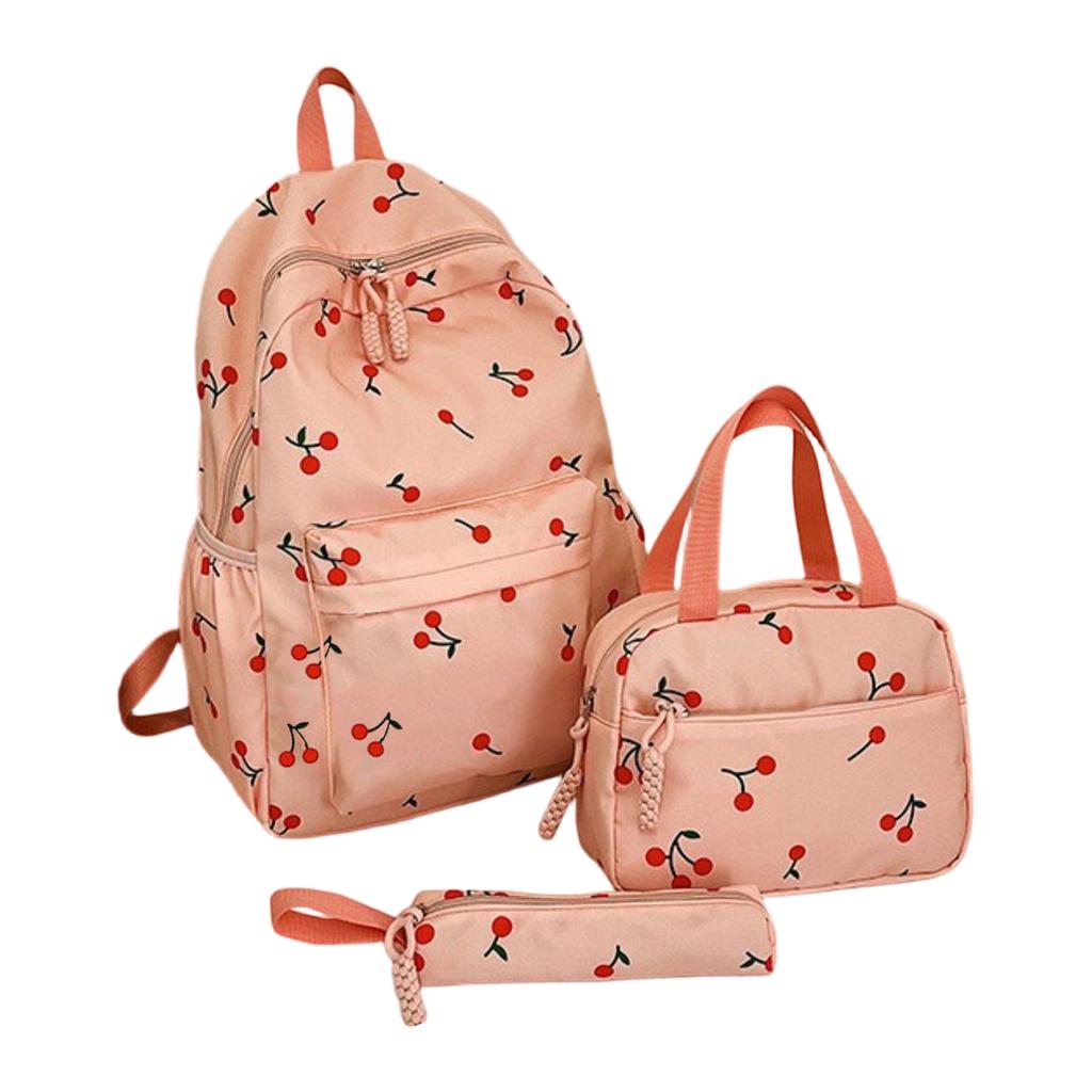 Student Backpack Travel Double Backpack Pencil Case Small Bag School Bag Three-piece Set