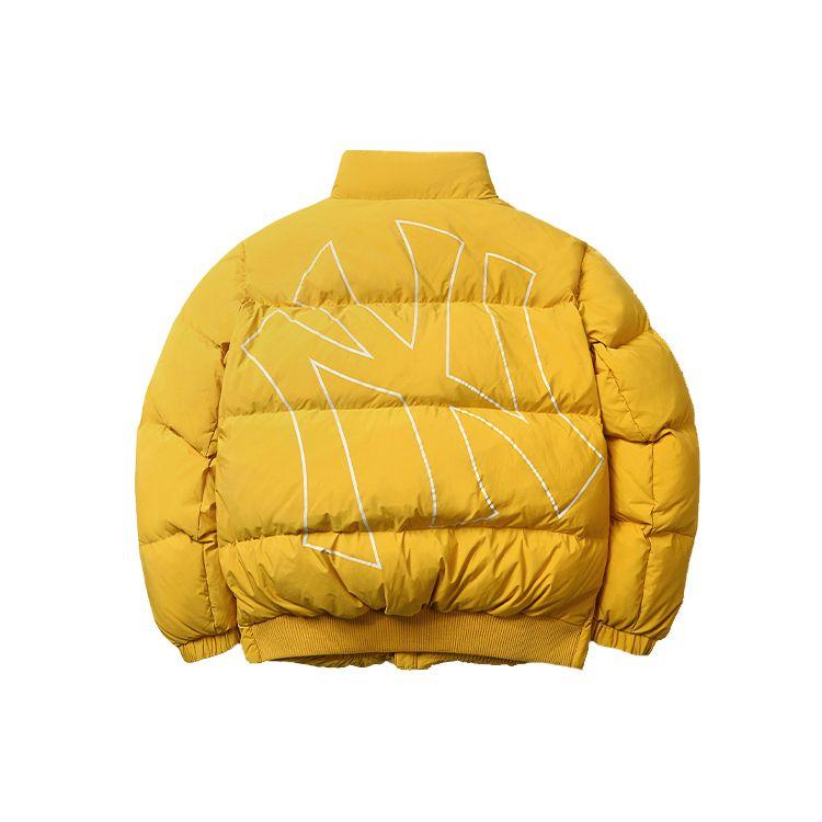 MLB New York Yankees Stand Collar Loose Warm Puffer Jacket Short Unisex outerwear Yellow 31DJ03061-50D